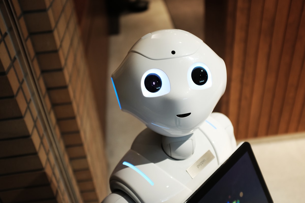 A friendly robot assistant — approachable AI